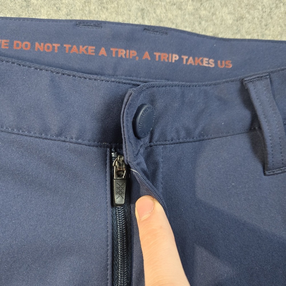 Rhone Pants Mens 31 Blue Golf Preppy Stretch Performance Commuter‎ Slim Fit - Picture 4 of 14